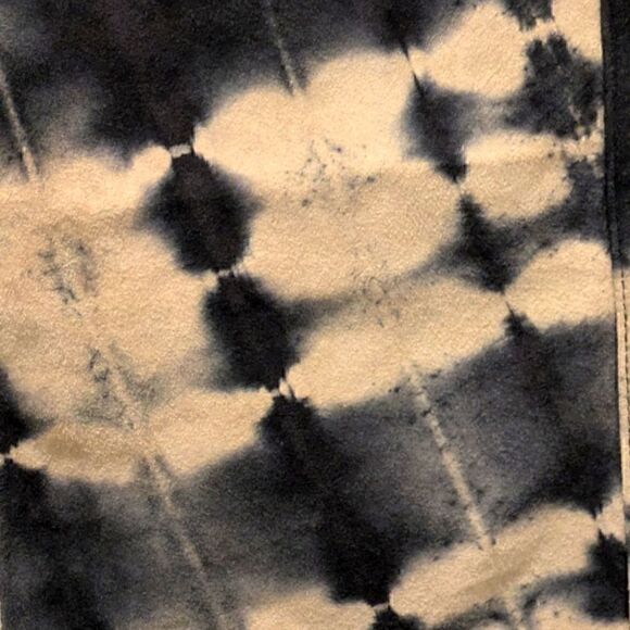 Spectacular DKNY Jeans Size 7 Acid Wash Tie Dye Leather Pants - Picture 4 of 5